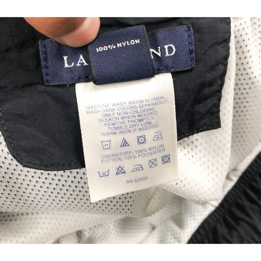 LANDS'‎ END Mens Drawstring Black Shorts Size M (32-34) - Picture 11 of 12